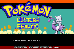 Pokemon Distorted Realms Title Screen